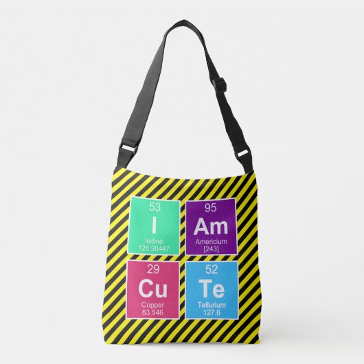 化学周期元素表: IAm CuTe クロスボディバッグ (正面)