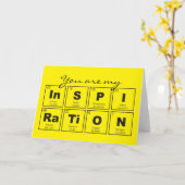 化学周期元素表： InSPIRaTiON カード (黄色い花)