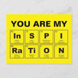 化学周期元素表: InSPIRaTiON ポストカード