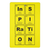 化学周期元素表： InSPIRaTiON ミニクリップボード (裏面)