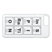 化学周期元素表： InSPIRaTiON Case-Mate iPhoneケース (裏面(横))