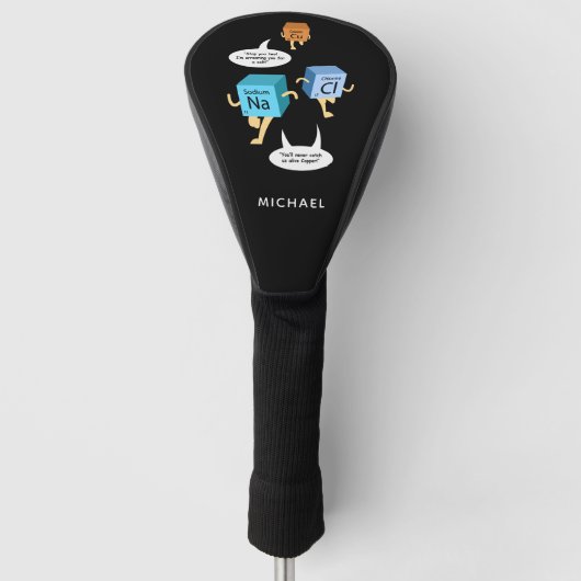 化学周期表科学先生ノベルティ ゴルフヘッドカバー (正面)