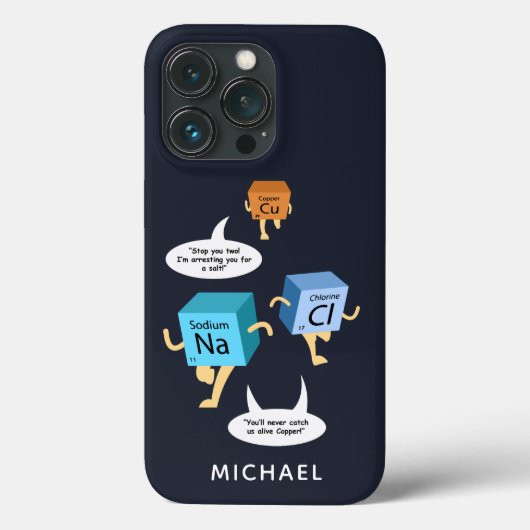 化学周期表科学先生ノベルティ Case-Mate iPhoneケース (裏面)