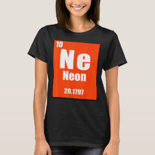 化学周期表Sのネオン元素 Tシャツ