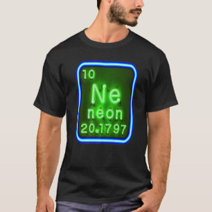 化学周期表Sのネオン元素 Tシャツ