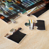 化学品ボトル付き机 ジグソーパズル (側面)