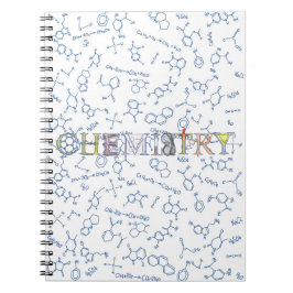 化学図パターンおよびタイポグラフィノート ノートブック