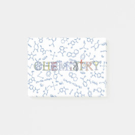 化学図パターンとタイポグラフィポストイットn ポストイット