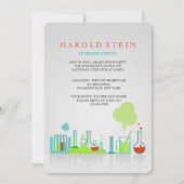 化学実験室の卒業招待状 招待状 (正面)