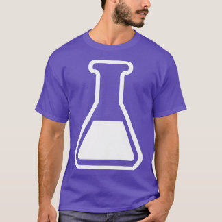 化学実験室フラスコアイコン Tシャツ