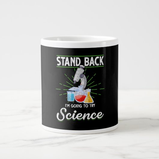化学実験室物理科学生物学 ジャンボコーヒーマグカップ (正面)