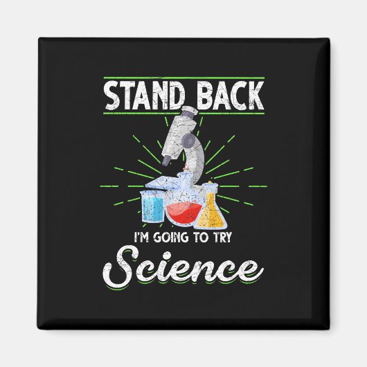 化学実験室物理科学生物学 マグネット (正面)