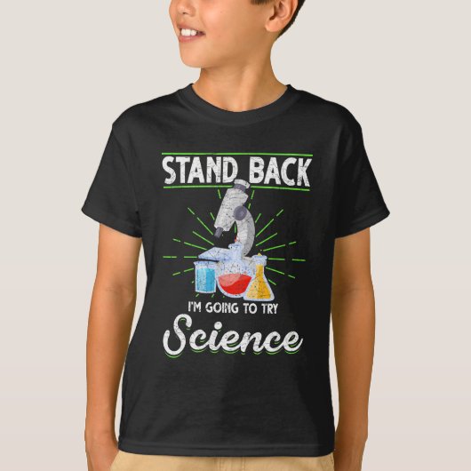 化学実験室物理科学生物学 Tシャツ (正面)