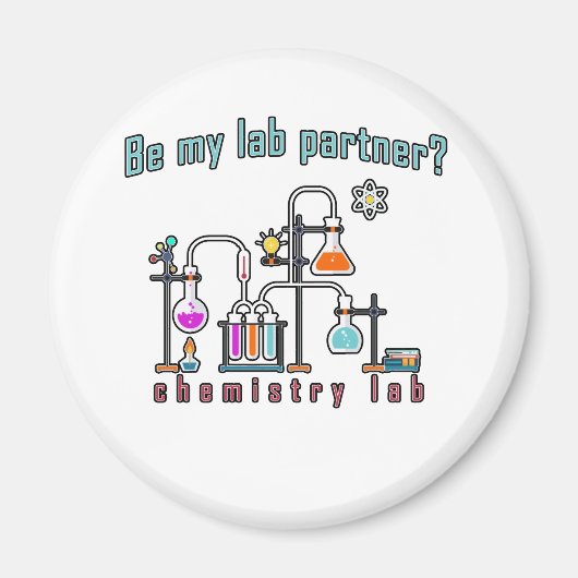 化学実験室 マグネット (正面)