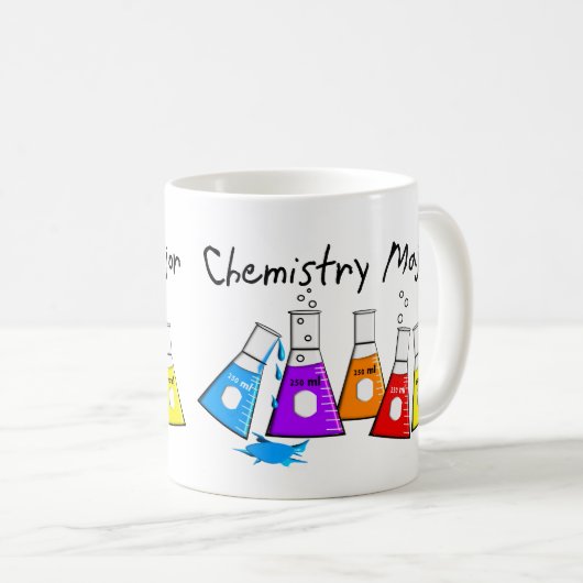 化学専攻のなギフトのBeekerのデザイン コーヒーマグカップ (正面右)
