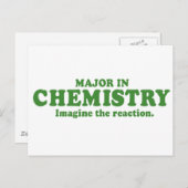 化学専攻のにおけ想像る反応 ポストカード (正面/裏面)