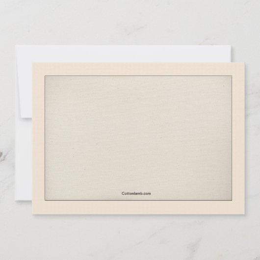 化学専攻の卒業招待状 招待状 (裏面)