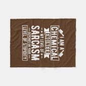 化学工学おもしろいエンジニアリング フリースブランケット (正面(横))