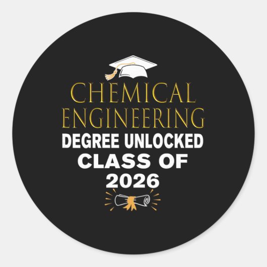 化学工学の学位を解除 Cl 2026年卒 ラウンドシール (正面)