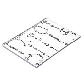 化学式の執筆 ノートブック (左側)