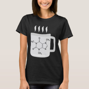 化学式カフェイン愛好家 Tシャツ