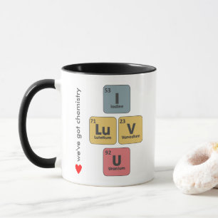 「化学得」I U周期要Love素Co マグカップ