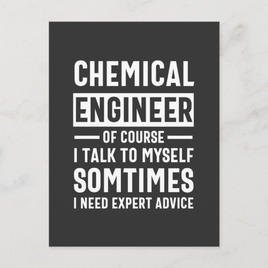 化学技おもしろい術者ギフト ポストカード (正面)