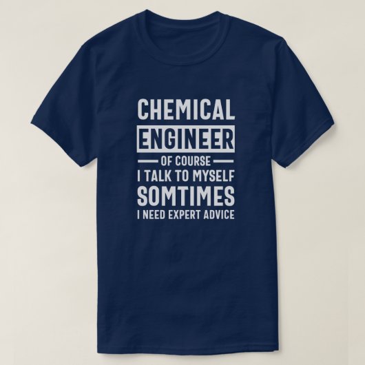 化学技おもしろい術者ギフト Tシャツ (デザイン正面)