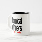 化学技術者の方が良い ツートーンマグカップ (正面左)