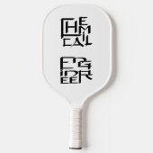 化学技術者キャラクター ピックルボールラケット (裏面)