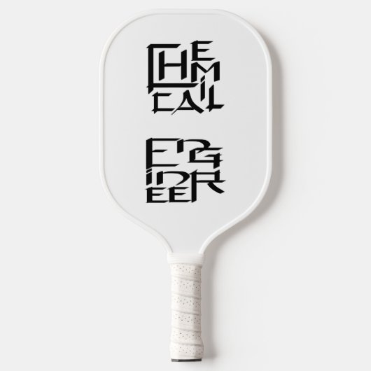 化学技術者キャラクター ピックルボールラケット (正面)
