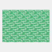 化学技術者リボン ラッピングペーパーシート (正面3)