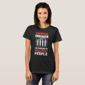 化学技術者化学エンジニアリング Tシャツ (正面フル)
