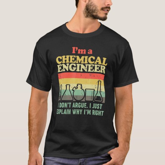 化学技術者化学先生 Tシャツ (正面)