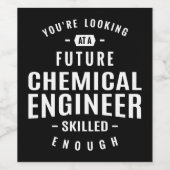 化学技術者贈与 ワインラベル (シングルラベル)