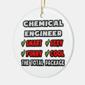 化学技術者…パッケージの合計 セラミックオーナメント (左)