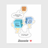 化学教師の誕生日ジョーク 科学おたく シール (シート)