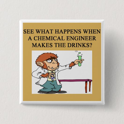 化学混合物の冗談 缶バッジ (正面)