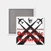 化学物質の拡散は国内テロである マグネット (正面/裏面)