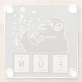 化学猿によって発見されるおもしろい ガラスコースター (裏面)