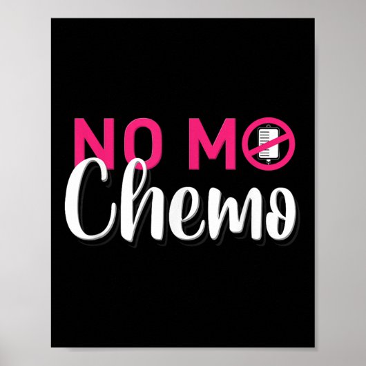 化学療法がん患者の最後の日のNo Mo Chemo ポスター (正面)