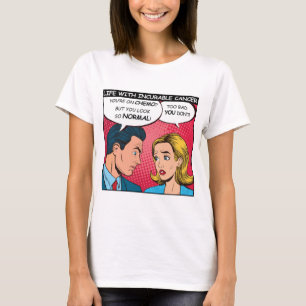 化学療法に対する皮肉な難治性がん患者 Tシャツ