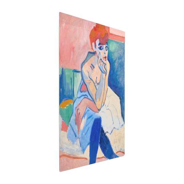 化学療法を受けた女性 | Andre Derain | メタルプリント (3/4)