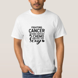 化学療法を通じてがんと闘う Tシャツ