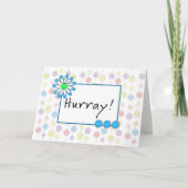 化学療法グリーティングカードの最後のラウンド – Hurray カード (正面)