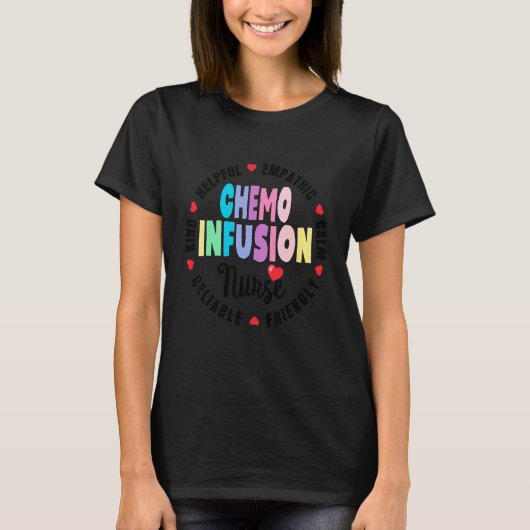 化学療法点滴看護チーム 未来のがん看護 Tシャツ (正面)