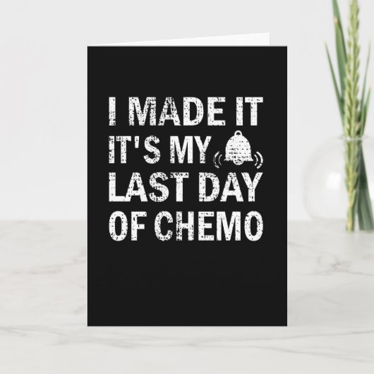 化学癌の生存者放射線終了の最終日 カード (正面)