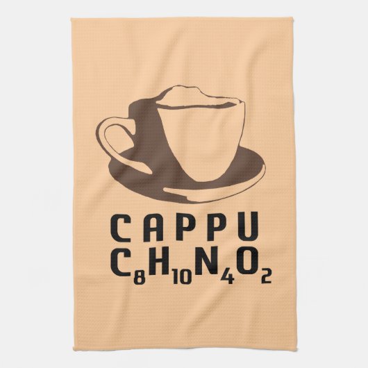 化学的カプチーノ キッチンタオル (縦)