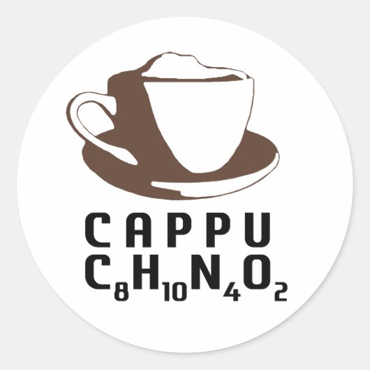 化学的カプチーノ ラウンドシール (正面)