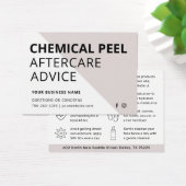 化学皮シンプル剥きアフターケア指示カード (デスク)